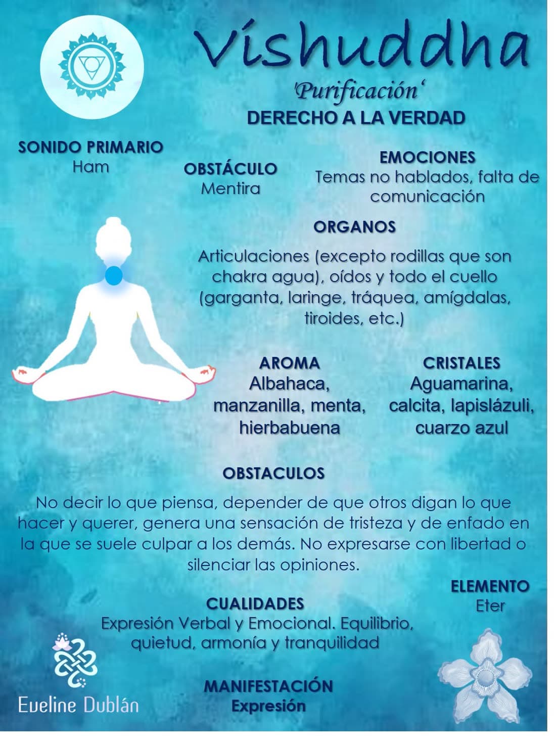 Vishuddha (5° Chakra): Ficha del chakra