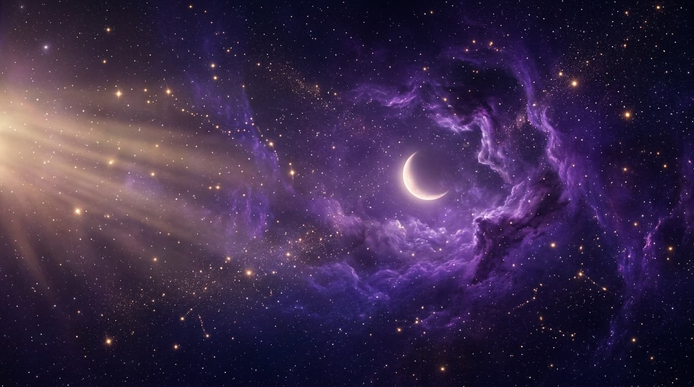 Fondo celestial místico para Sobre Mí